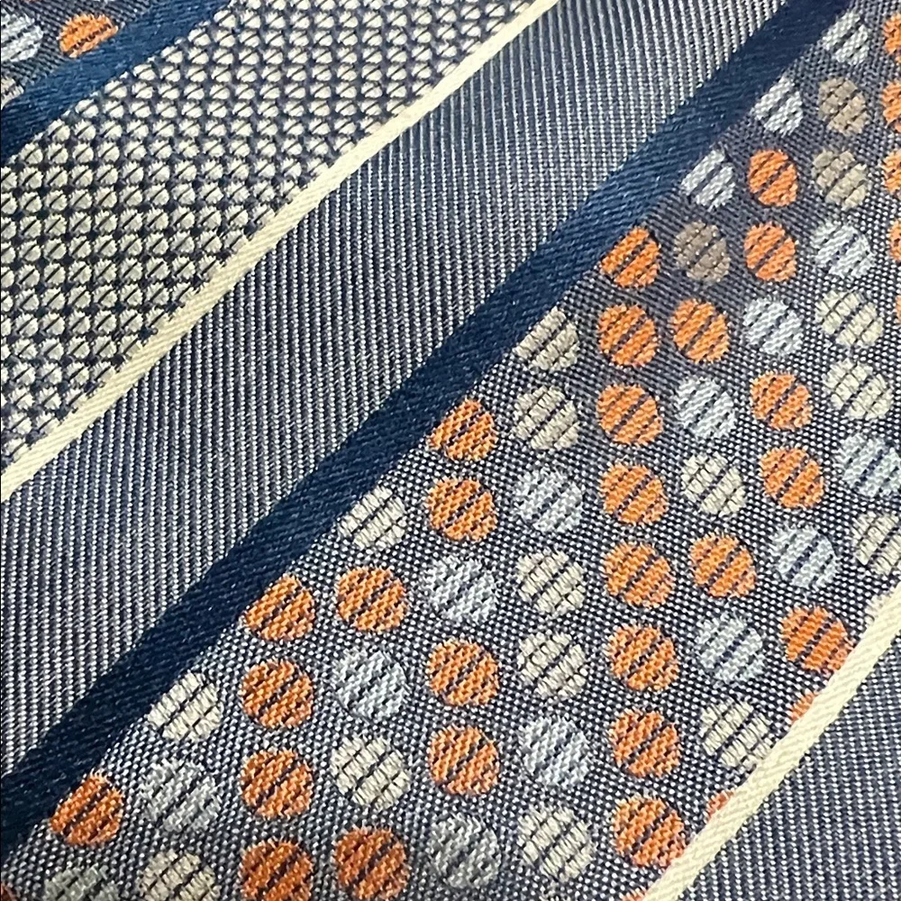 Steven Alan Blue and Orange Patterned Tie